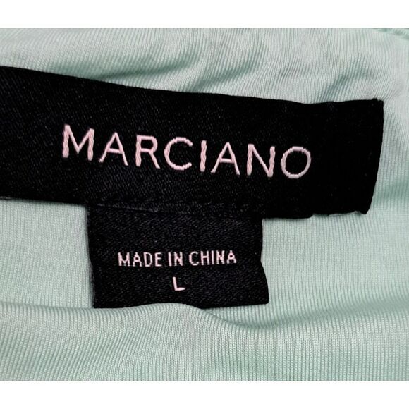 Marciano Dress Size Large Green Sequin One Shoulder Cocktail Formal Wedding - Picture 6 of 7